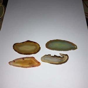 Agate Slices. Multicolor. Natural. All drilled with Holes.